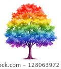 Rainbow Tree Illustration Digital Art 128063972