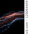 Abstract Glowing Particle Wave Background 128064409