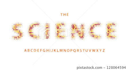 Science technology font, futuristic alphabet for scientific headline, medical digital product logo, display device typography, app UI typographic design. Modern vector typeset. Science technology font, futuristic alphabet for scientific headline, medical digital product logo, display device typography, app UI typographic design. Modern vector typeset. 128064594