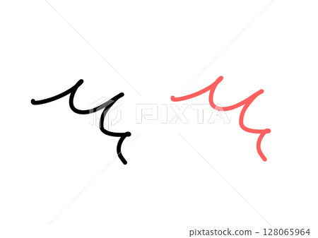 Surprise and discovery icon black red cartoon symbol Surprise and discovery icon black red cartoon symbol 128065964