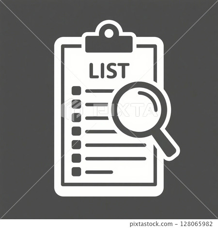 Click the magnifying glass icon to view the list 128065982