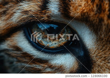 Closeup of wildlife tiger eye 128066100
