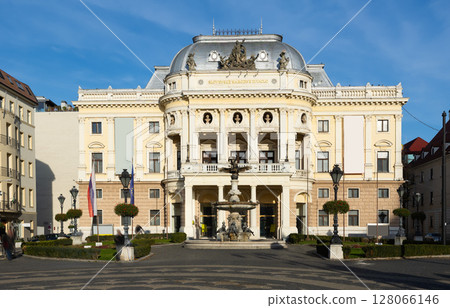 Slovak National Theatre. Neo Renaissance building on Hviezdoslav Square. Bratislava. Slovakia 128066146