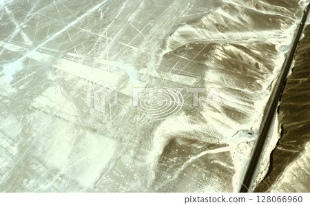 Nazca Lines Spiral World Heritage Site Peru 128066960