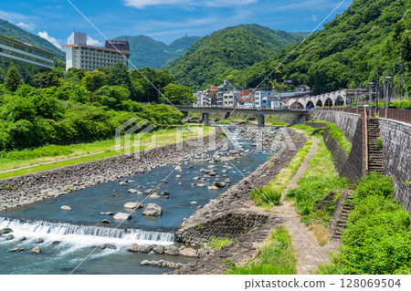 神奈川縣:箱根湯本溫泉街 神奈川縣:箱根湯本溫泉街 128069504