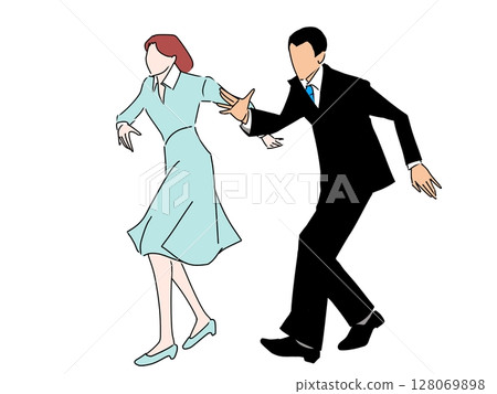 踢踏舞夫婦 128069898