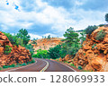 Road to Red Rock Canyon in Nevada State 128069933