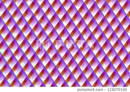 Surrealistic pink purple rhombus patterns.Outer ornament 128070100