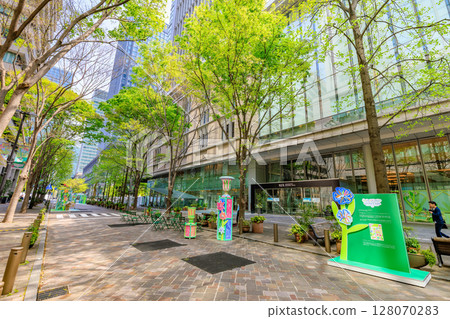 Tokyo Chiyoda Ward Marunouchi cityscape Marunouchi Nakadori Tokyo Chiyoda Ward Marunouchi cityscape Marunouchi Nakadori 128070283