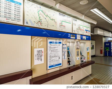 Automatic ticket vending machine and IC card charging machine at a train station (Chiba Koen Station, Chiba Urban Monorail) Automatic ticket vending machine and IC card charging machine at a train station (Chiba Koen Station, Chiba Urban Monorail) 128070327