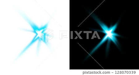 Blue luminous starlight transparent and black background design 128070339