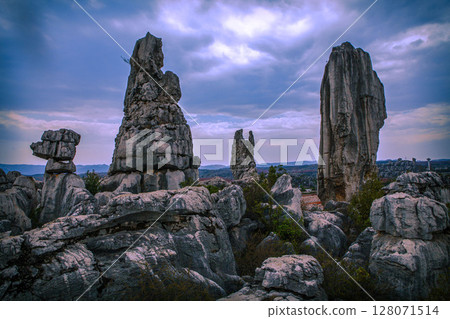 云南石林风景 云南石林风景 128071514