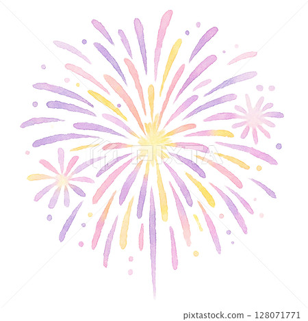 粉彩水彩煙火 128071771