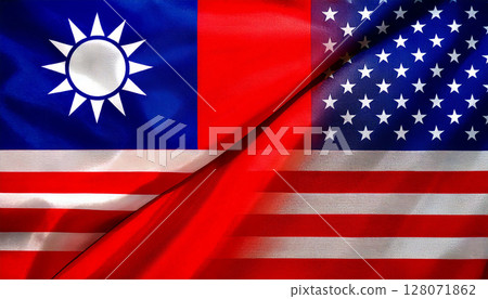 美國台灣人工智慧生成的國旗 128071862