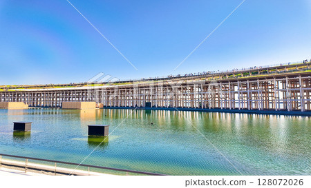 Osaka Kansai Expo 2025 Large roof ring on the sea side Osaka Kansai Expo 2025 Large roof ring on the sea side 128072026