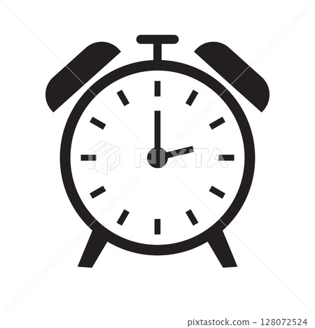 Alarm clock icon vector Alarm clock icon vector 128072524