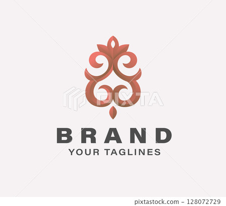 abstract modern classic ornament for decorative or symbol of company abstract modern classic ornament for decorative or symbol of company 128072729