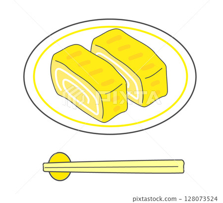 Tamagoyaki illustration Tamagoyaki illustration 128073524