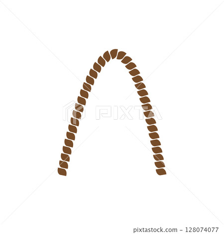 Rope Design Drawing Logo Illustration 128074077