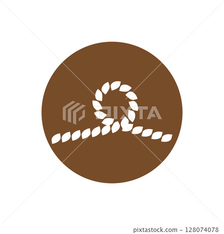 Rope Design Drawing Logo Illustration 128074078