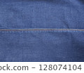 Close-up of blue denim jeans fabric texture background 128074104