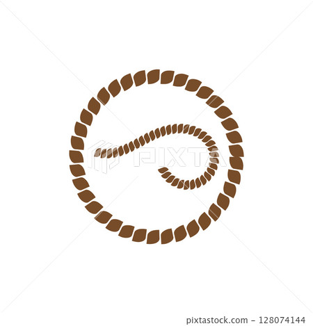 Rope Design Drawing Logo Illustration 128074144