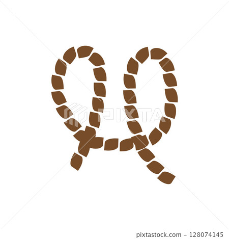 Rope Design Drawing Logo Illustration 128074145