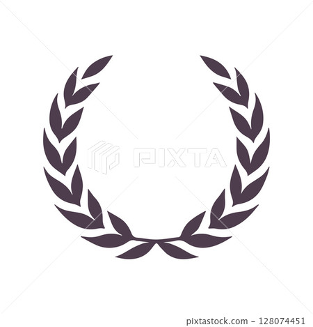 Laurel wreath silhouette vector design 128074451