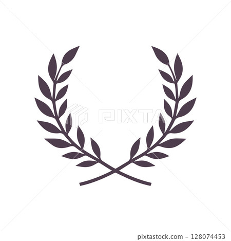 Laurel wreath silhouette vector design 128074453