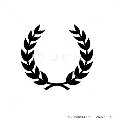 Laurel wreath silhouette vector design 128074483