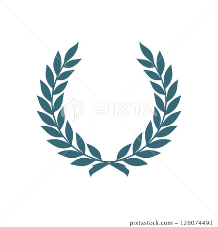 Laurel wreath silhouette vector design 128074491