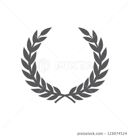 Laurel wreath silhouette vector design 128074524