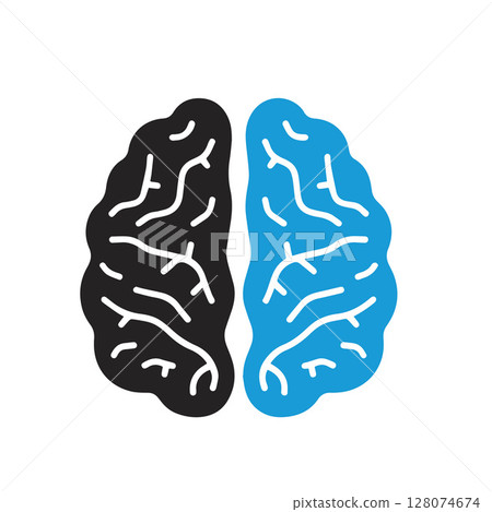 Brain Logo Vector Art  Icons  and Graphics 128074674