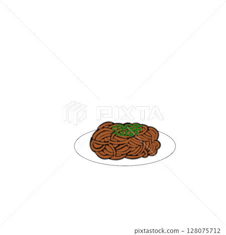 Fried noodles, yakisoba, food 128075712