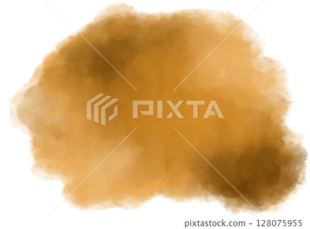 Yellow brown orange watercolor wet brush paint texture artistic background bubble illustration Yellow brown orange watercolor wet brush paint texture artistic background bubble illustration 128075955