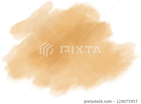 Yellow brown orange watercolor wet brush paint texture artistic background bubble illustration Yellow brown orange watercolor wet brush paint texture artistic background bubble illustration 128075957