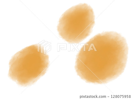Yellow brown orange watercolor wet brush paint texture artistic background bubble illustration Yellow brown orange watercolor wet brush paint texture artistic background bubble illustration 128075958