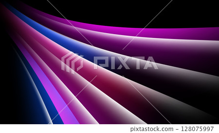 abstract light trails on black background. colorful speed lines decoration 128075997