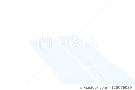 Green natural wall with tree shadow castiing blur light sunlight on floor and wall background 128076029