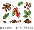 Watercolor coffee illustration 128076255