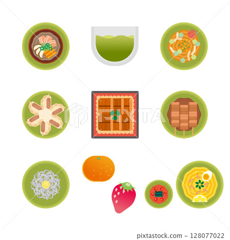 Shizuoka gourmet illustration set 2 128077022