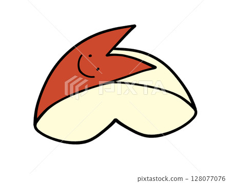 Simple cut apple rabbit illustration material Simple cut apple rabbit illustration material 128077076