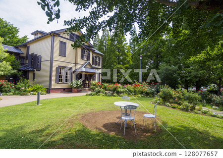 Summer in the Italian Mountain Garden 128077657