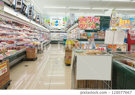July: Shopping at a discount store July: Shopping at a discount store 128077667
