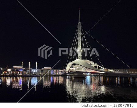 Great Harbor Bridge in Kaohsiung City, Taiwan 128077913