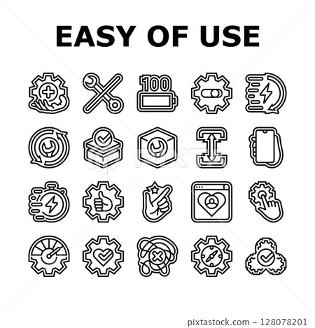 ease of use product icons set vector ease of use product icons set vector 128078201