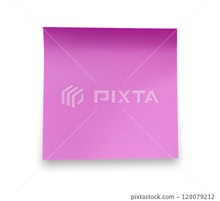 Purple Paper Sticky Note 128079212