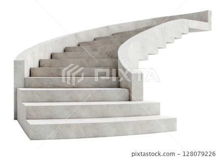 White Marble Staircase White Marble Staircase 128079226