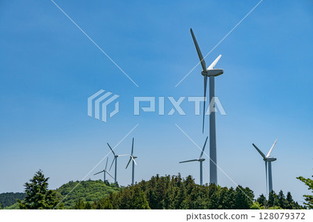 風力發電的風景 128079372
