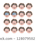 Face Icons - Illustrations of men with various facial expressions 128079502